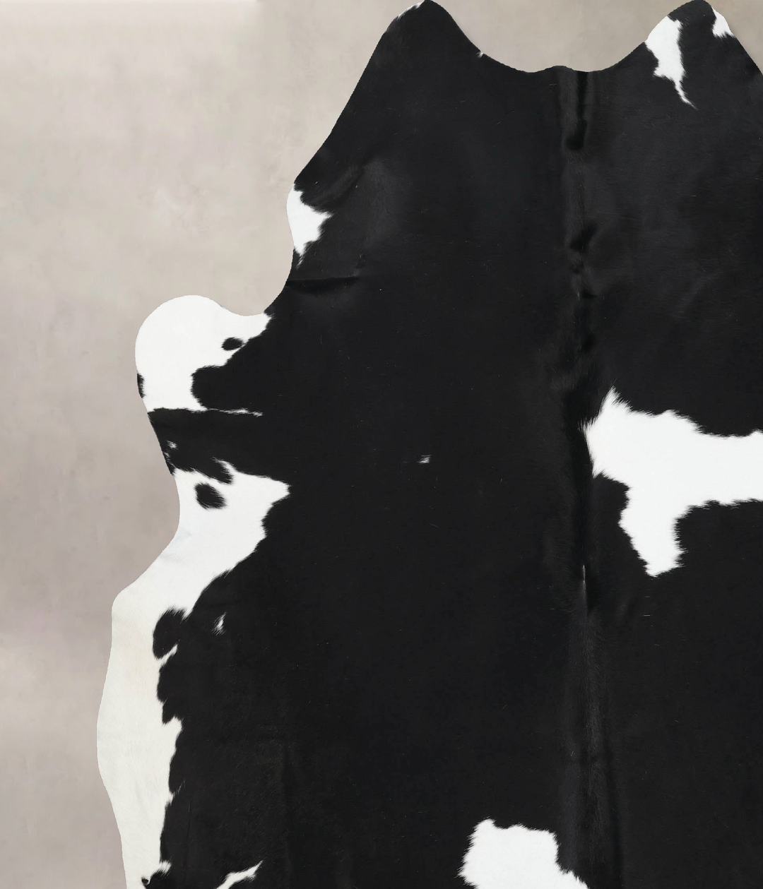 Black and White XX-Large Brazilian Cowhide Rug 8'10"H x 7'6"W #B12611 