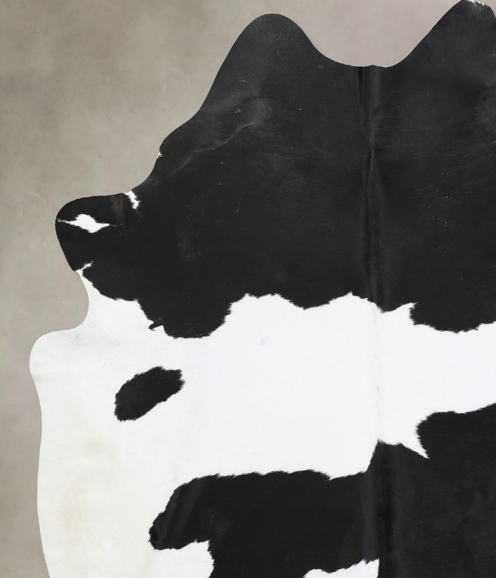 Black and White XX-Large Brazilian Cowhide Rug 8'8"H x 6'7"W #B12612 by Hudson Hides