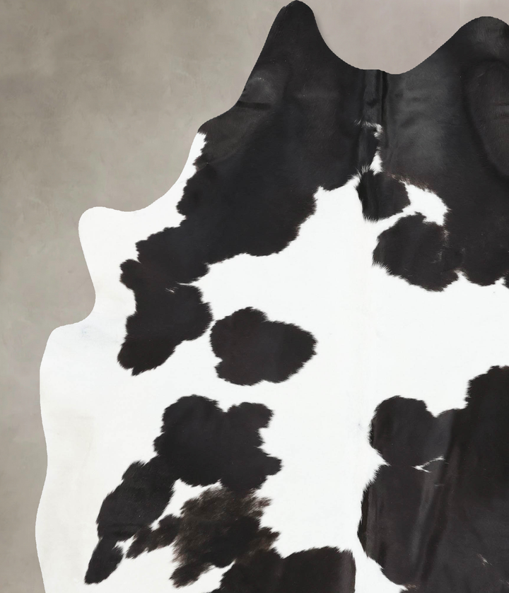 Black and White XX-Large Brazilian Cowhide Rug 8'4"H x 6'9"W #B12615 by Hudson Hides