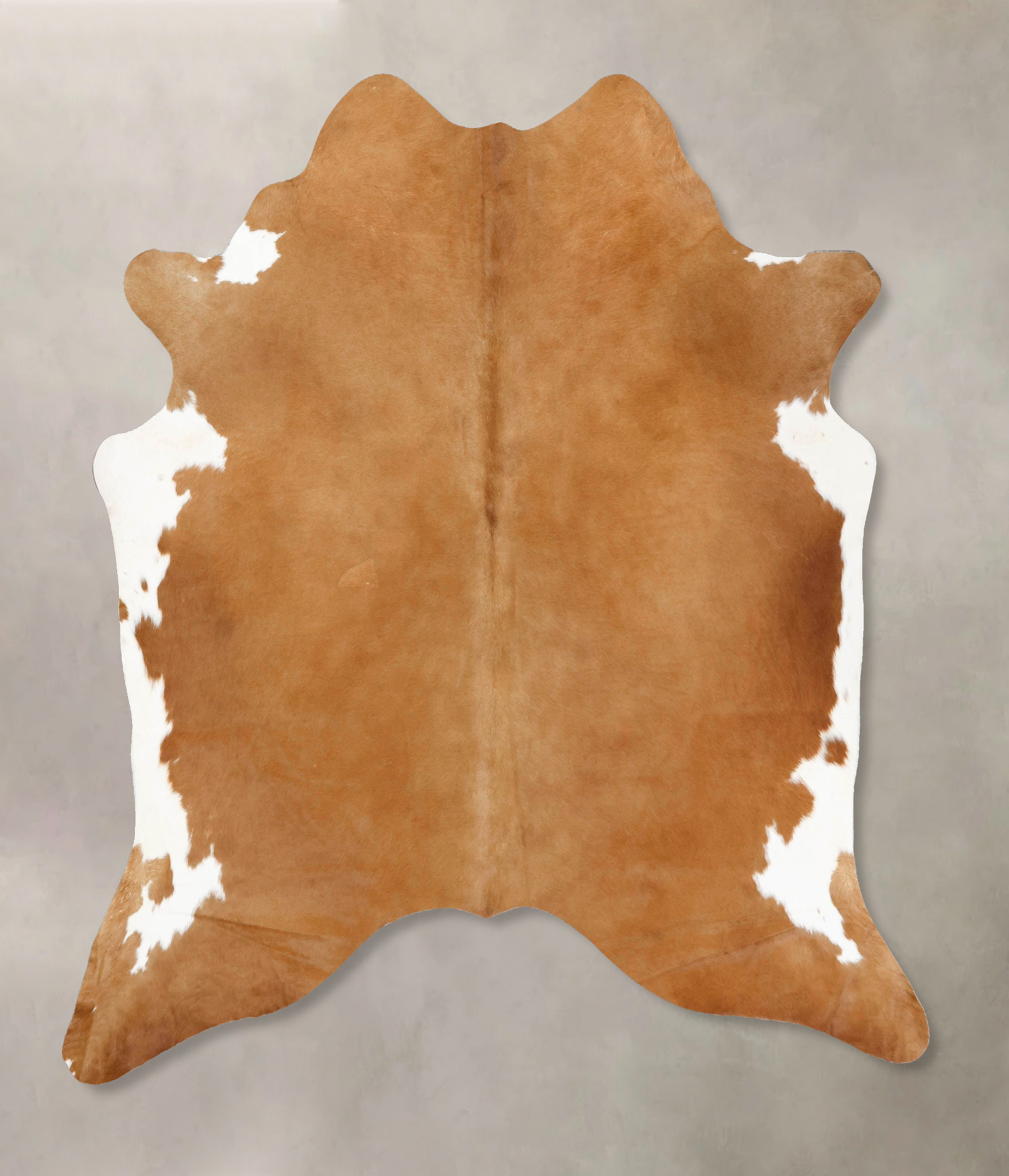 Brown and White Regular Cowhide Rug #B12618