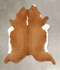 Brown and White Regular XX-Large Brazilian Cowhide Rug 7'6
