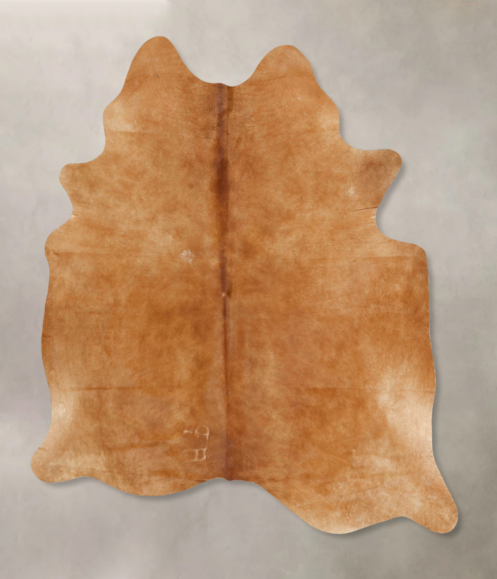 Solid Brown X-Large Brazilian Cowhide Rug 7'5"H x 6'1"W #B12630 by Hudson Hides