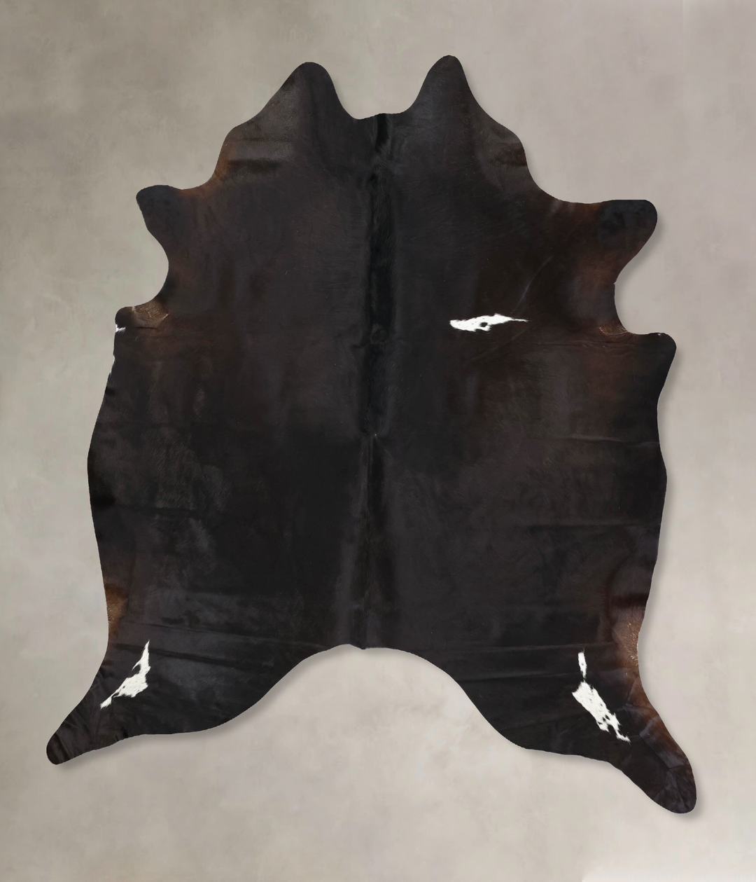 Black and White XX-Large Brazilian Cowhide Rug 8'0"H x 7'0"W #B12632 b