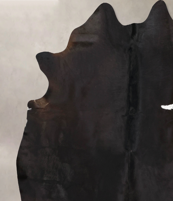 Black and White XX-Large Brazilian Cowhide Rug 8'0"H x 7'0"W #B12632 by Hudson Hides
