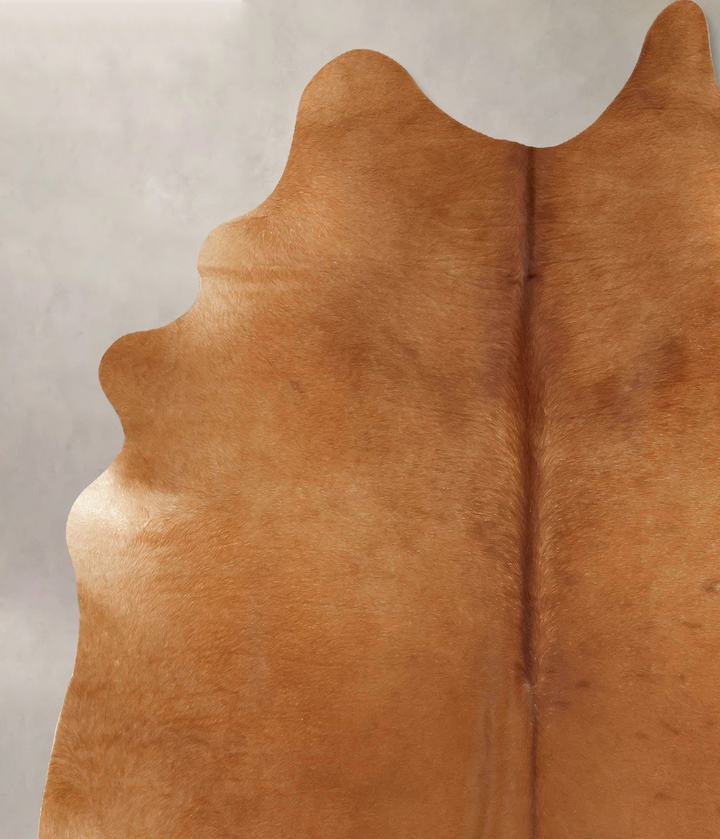 Solid Brown XX-Large Brazilian Cowhide Rug 8'5"H x 6'7"W #B12638 by Hudson Hides