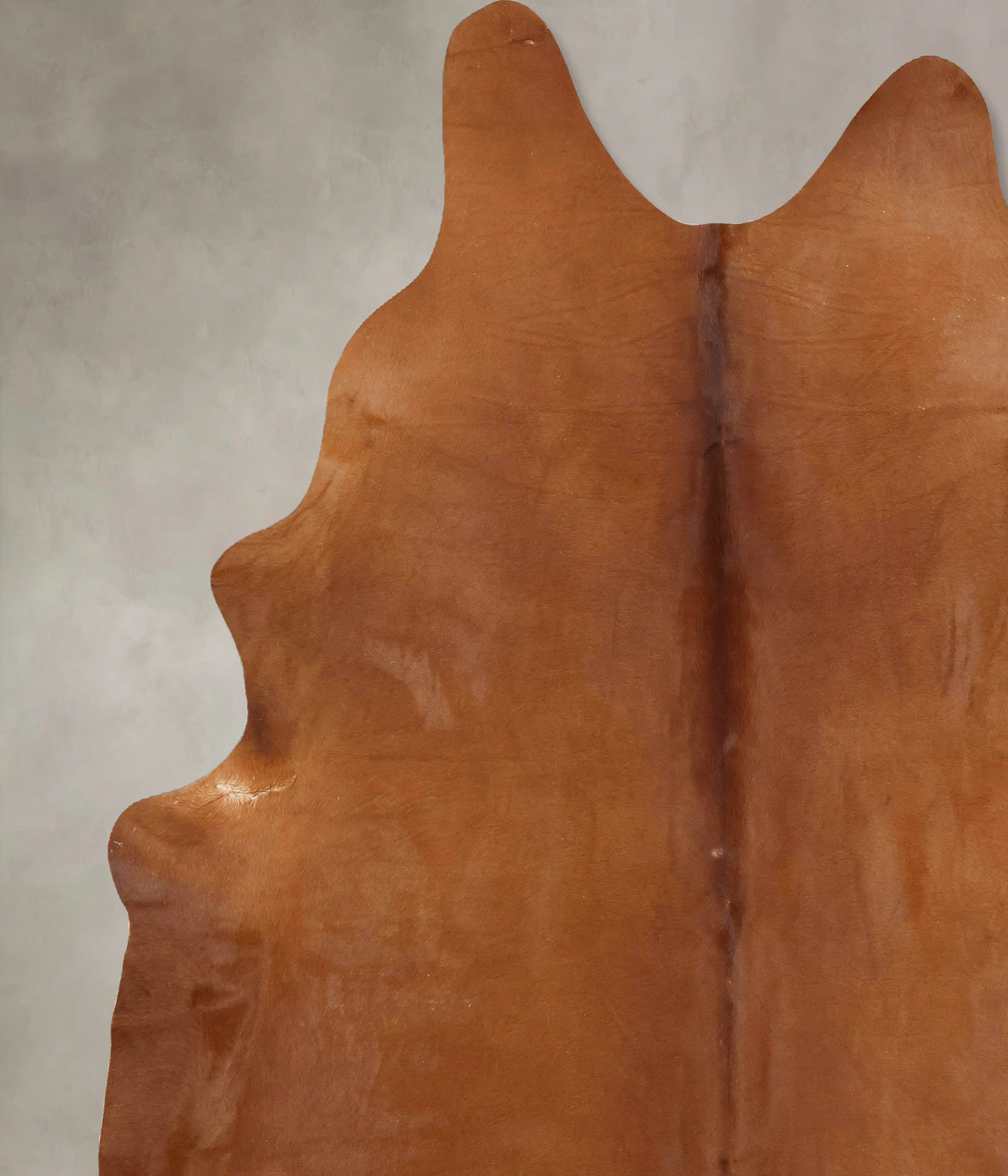 Solid Brown XX-Large Brazilian Cowhide Rug 8'4"H x 6'6"W #B12639 by Hu