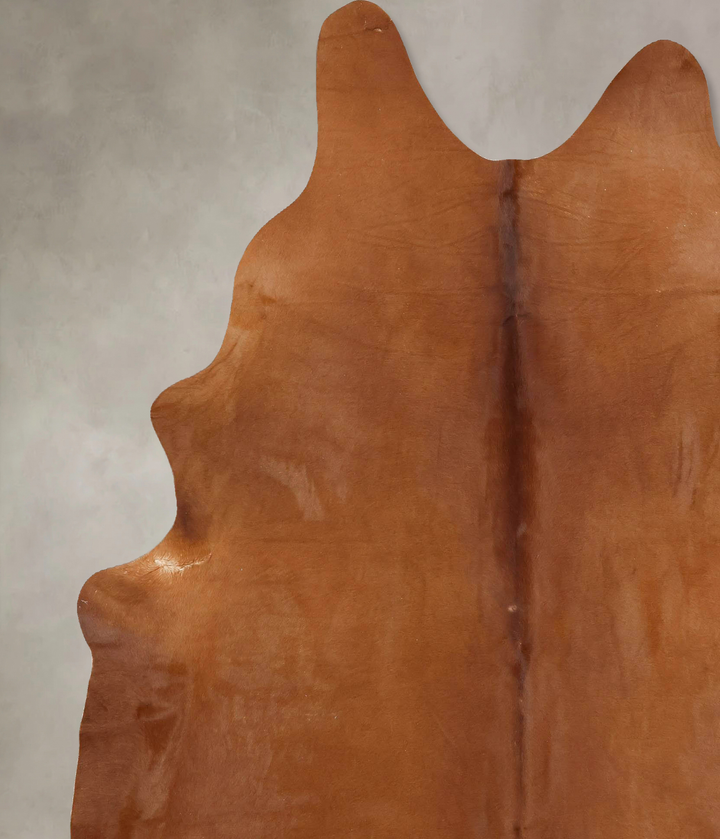 Solid Brown XX-Large Brazilian Cowhide Rug 8'4"H x 6'6"W #B12639 by Hudson Hides