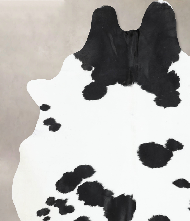 Black and White XX-Large Brazilian Cowhide Rug 8'10"H x 6'10"W #B12652 by Hudson Hides