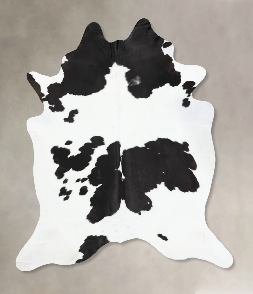 Black and White XX-Large Brazilian Cowhide Rug 8'7"H x 7'4"W #B12653 by Hudson Hides