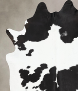 Black and White XX-Large Brazilian Cowhide Rug 8'7"H x 7'4"W #B12653 by Hudson Hides