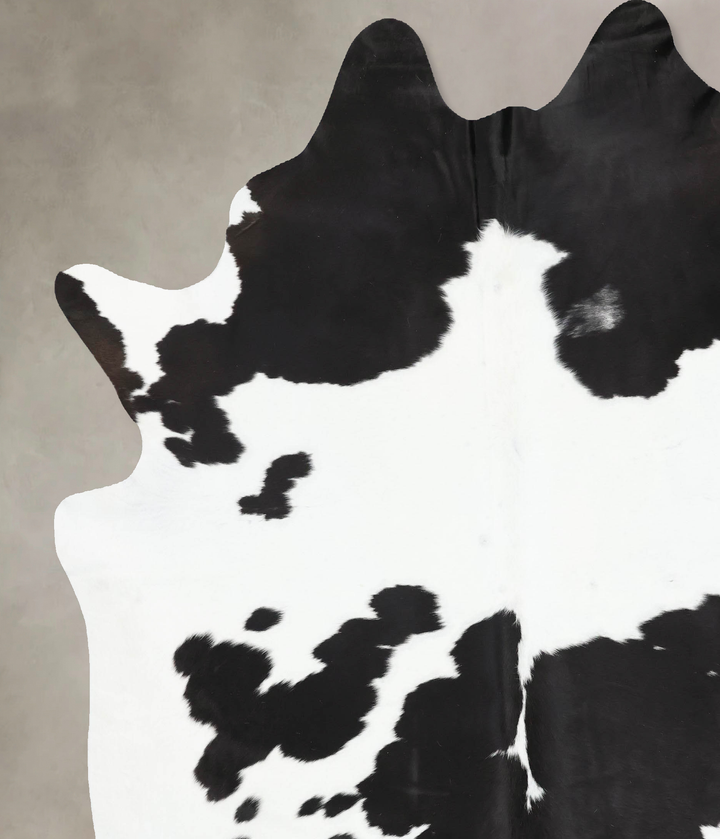 Black and White XX-Large Brazilian Cowhide Rug 8'7"H x 7'4"W #B12653 by Hudson Hides