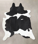 Black and White XX-Large Brazilian Cowhide Rug 8'5"H x 6'9"W #B12655 by Hudson Hides