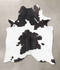 Black and White X-Large Brazilian Cowhide Rug 7'3