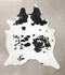 Black and White XX-Large Brazilian Cowhide Rug 8'7