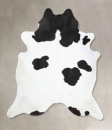Black and White XX-Large Brazilian Cowhide Rug 8'6"H x 7'3"W #B12658 by Hudson Hides