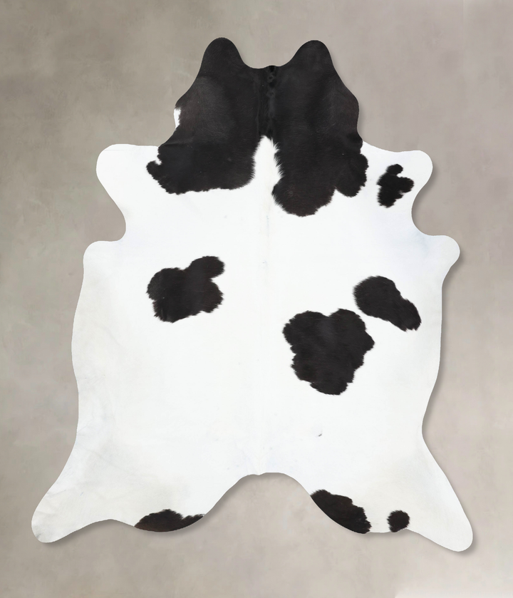 Black and White XX-Large Brazilian Cowhide Rug 8'6"H x 7'3"W #B12658 by Hudson Hides