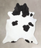 Black and White XX-Large Brazilian Cowhide Rug 8'6
