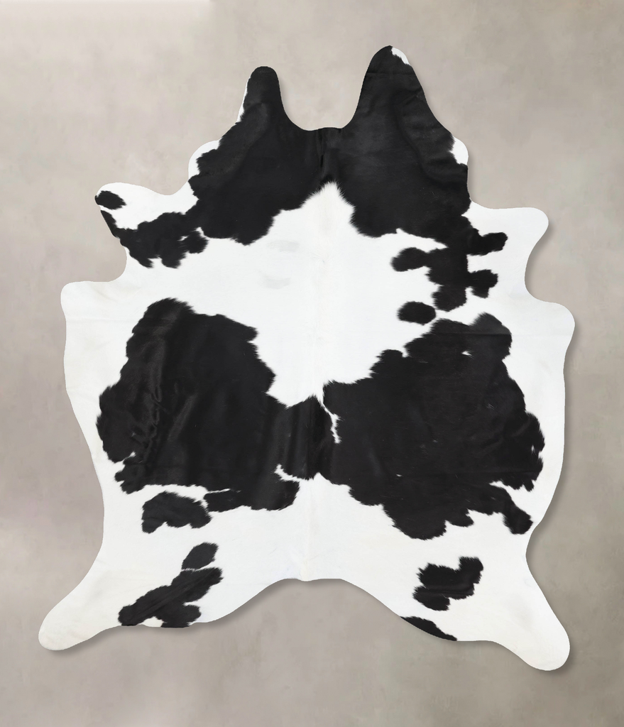 Black and White XX-Large Brazilian Cowhide Rug 8'10"H x 6'3"W #B12659 by Hudson Hides