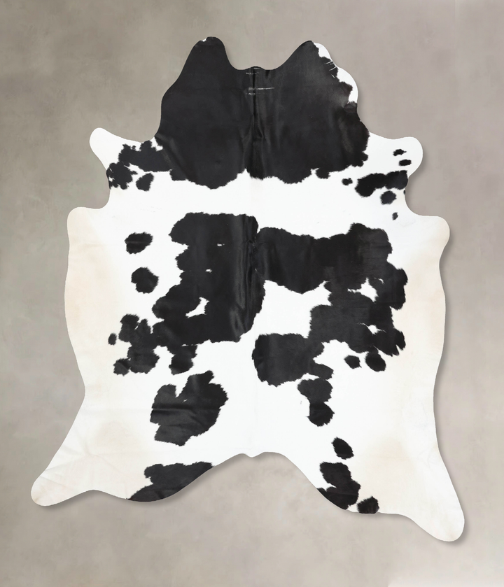 Black and White XX-Large Brazilian Cowhide Rug 8'7"H x 7'6"W #B12663 by Hudson Hides
