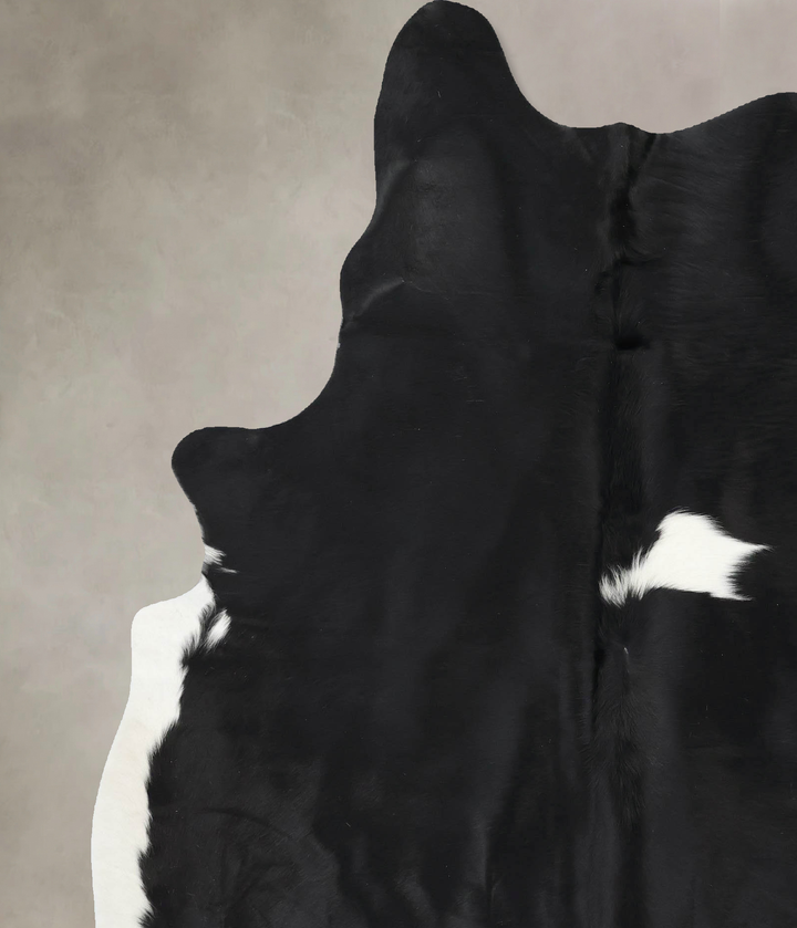 Black and White X-Large Brazilian Cowhide Rug 7'11"H x 6'3"W #B12664 by Hudson Hides
