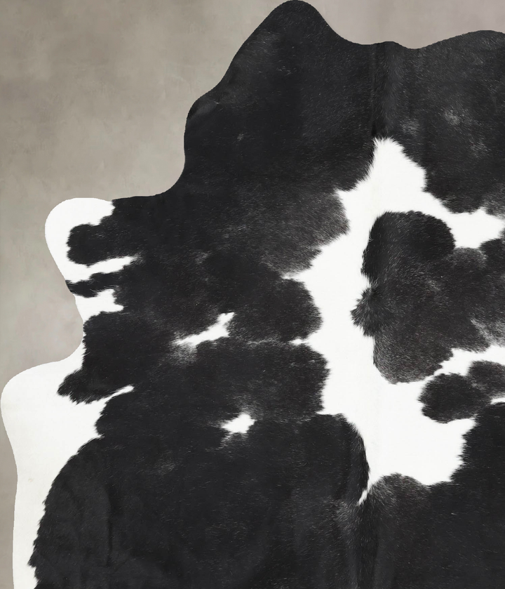 Black and White X-Large Brazilian Cowhide Rug 7'5"H x 5'10"W #B12665 by Hudson Hides