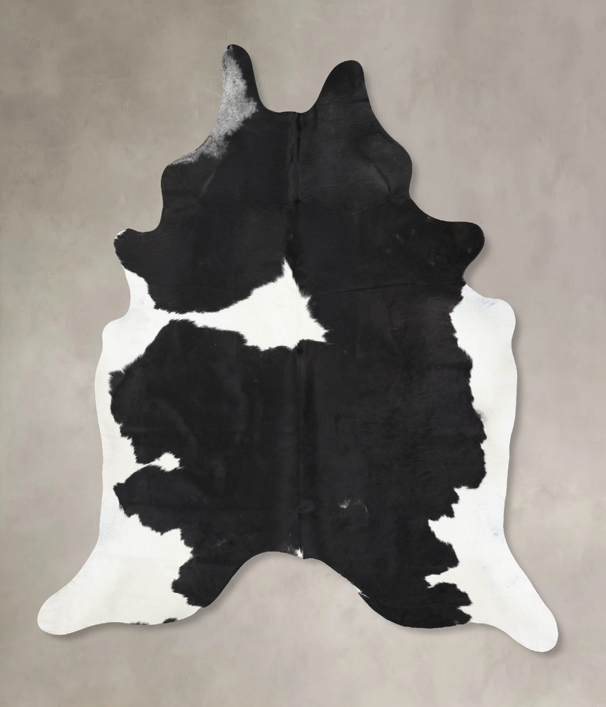 Black and White XX-Large Brazilian Cowhide Rug 8'5"H x 6'6"W #B12668 by Hudson Hides