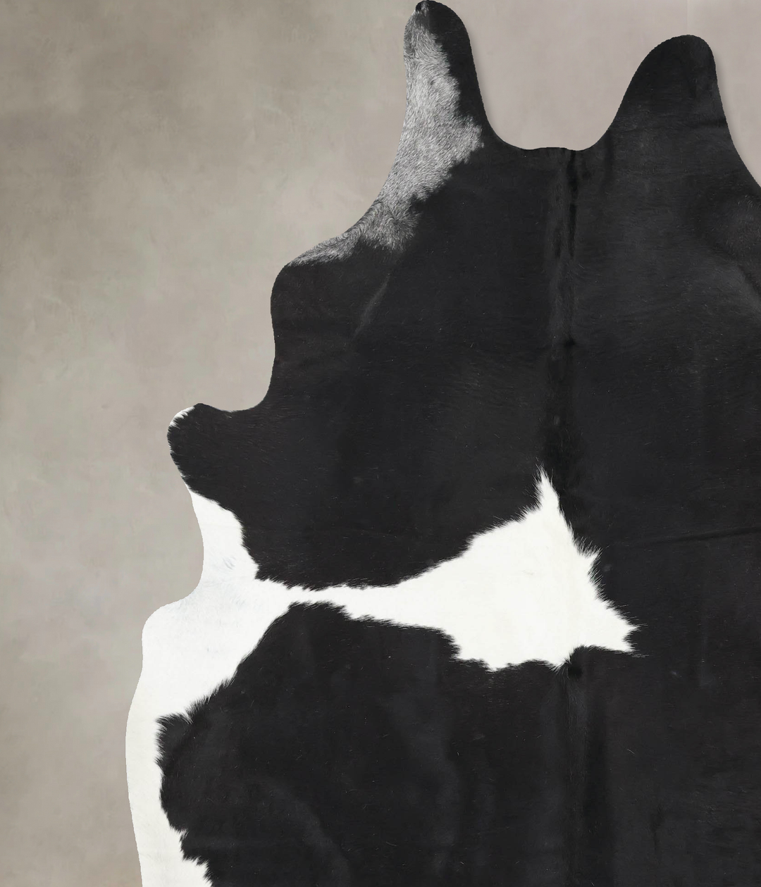 Black and White XX-Large Brazilian Cowhide Rug 8'5"H x 6'6"W #B12668 b