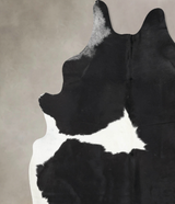Black and White XX-Large Brazilian Cowhide Rug 8'5"H x 6'6"W #B12668 by Hudson Hides