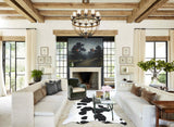 Black and White XX-Large Brazilian Cowhide Rug 8'3"H x 7'2"W #B12672 by Hudson Hides