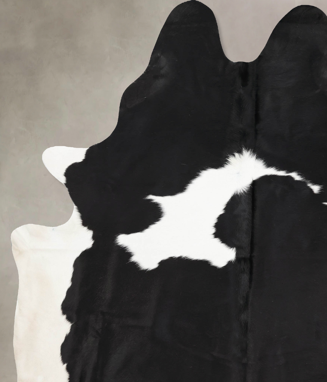 Black and White XX-Large Brazilian Cowhide Rug 8'11"H x 6'11"W #B12673