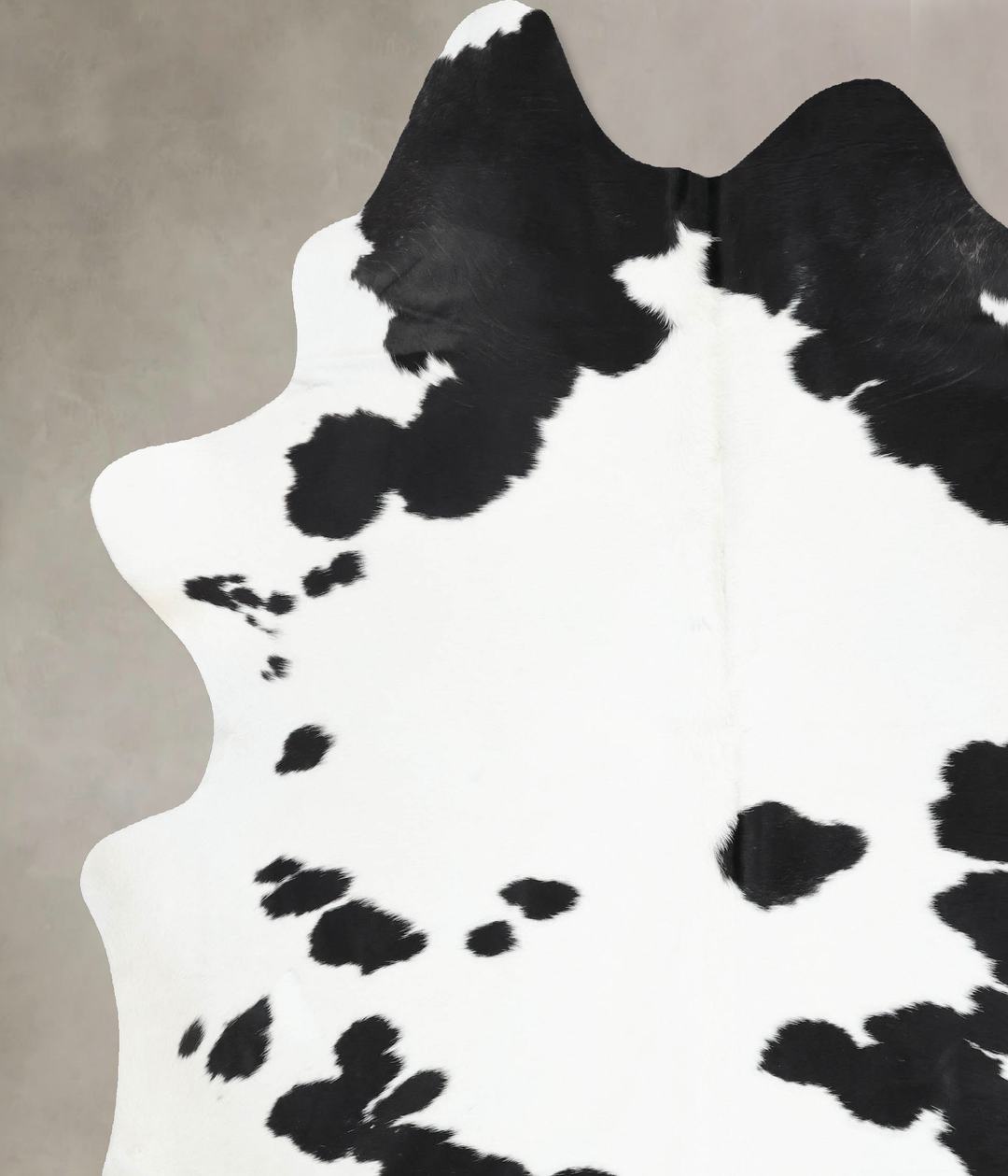Black and White XX-Large Brazilian Cowhide Rug 9'0"H x 7'6"W #B12675 b