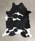 Black and White XX-Large Brazilian Cowhide Rug 9'0"H x 6'10"W #B12676 by Hudson Hides