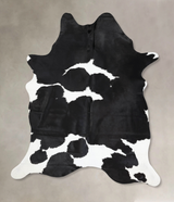Black and White XX-Large Brazilian Cowhide Rug 9'0"H x 6'10"W #B12676 by Hudson Hides