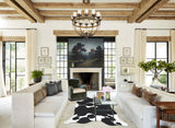 Black and White XX-Large Brazilian Cowhide Rug 9'0"H x 6'10"W #B12676 by Hudson Hides