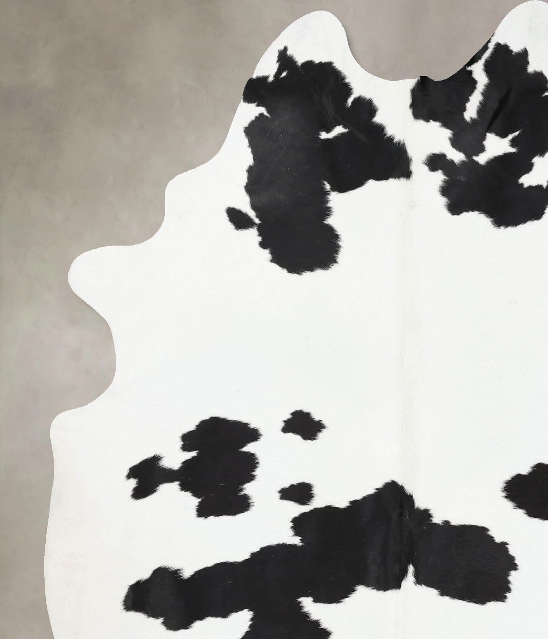 Black and White XX-Large Brazilian Cowhide Rug 8'10"H x 7'1"W #B12680 