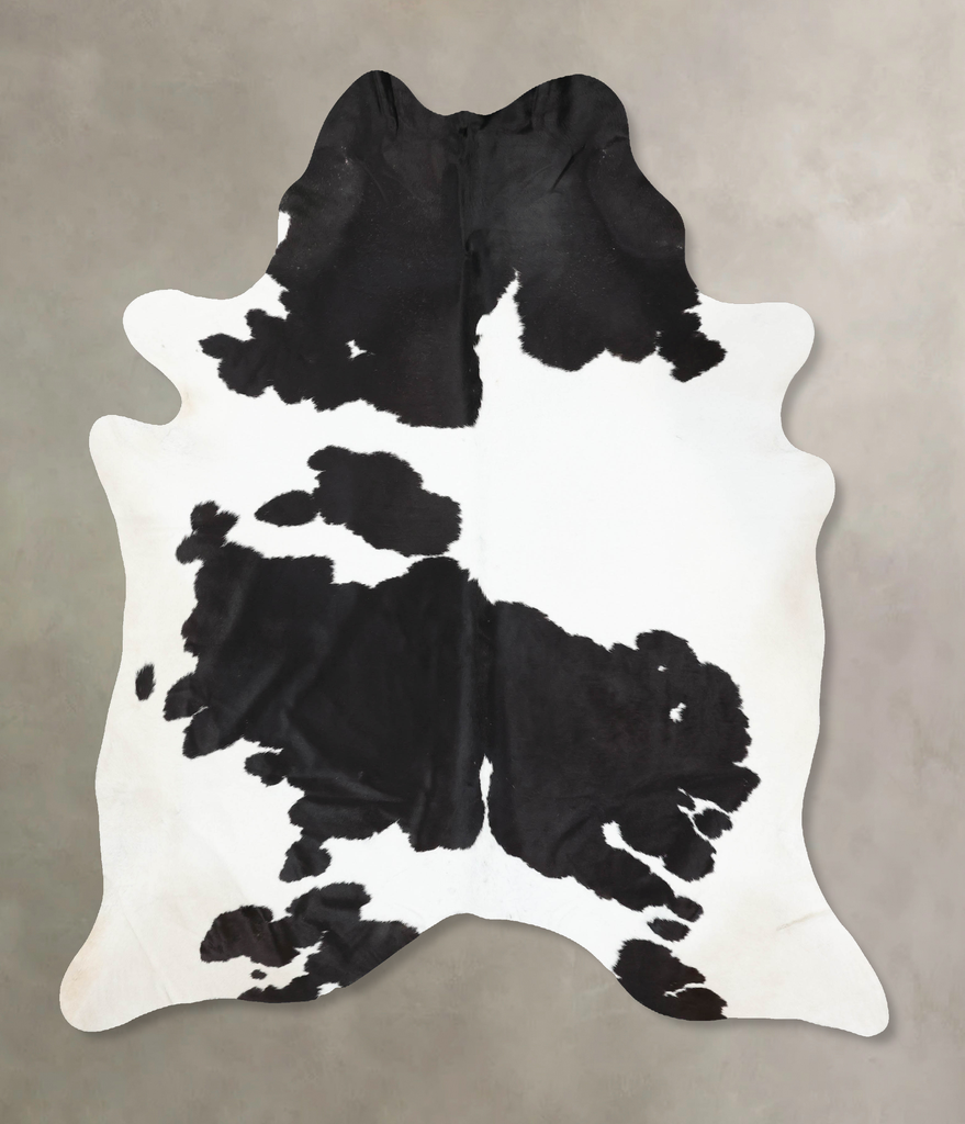 Black and White XX-Large Brazilian Cowhide Rug 8'6"H x 7'0"W #B12681 by Hudson Hides