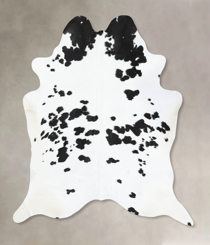 Black and White XX-Large Brazilian Cowhide Rug 8'8"H x 7'5"W #B12683 by Hudson Hides