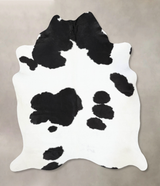 Black and White XX-Large Brazilian Cowhide Rug 8'0"H x 6'9"W #B12686 by Hudson Hides