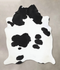 Black and White XX-Large Brazilian Cowhide Rug 8'0