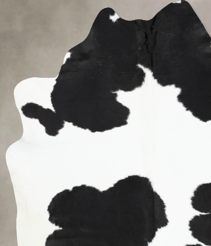 Black and White XX-Large Brazilian Cowhide Rug 8'0"H x 6'9"W #B12686 by Hudson Hides