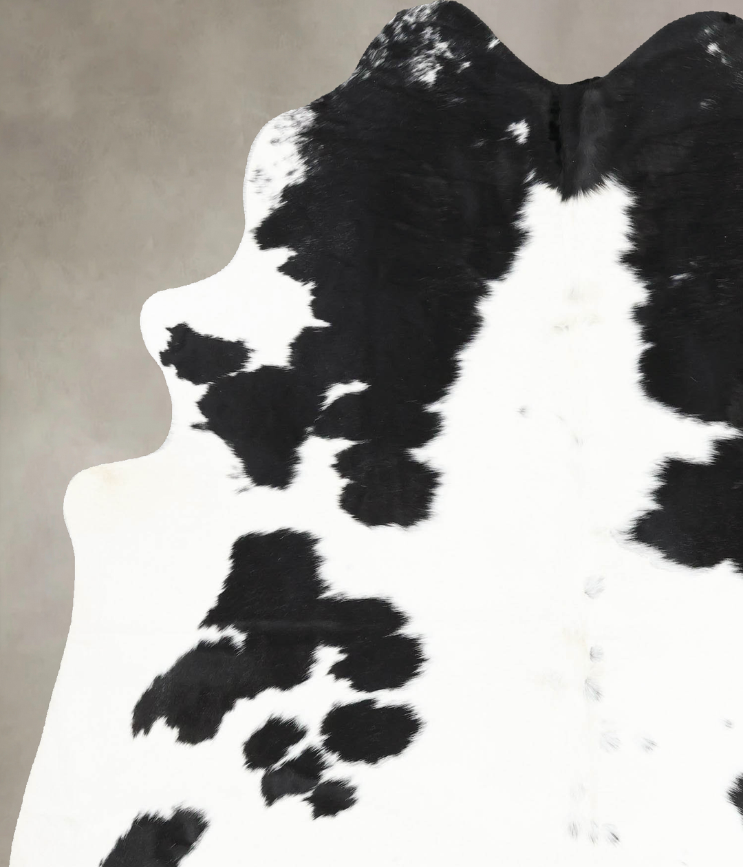 Black and White X-Large Brazilian Cowhide Rug 7'2"H x 5'11"W #B12690 b