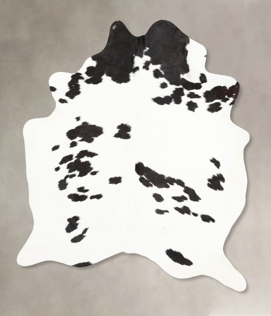 Black and White X-Large Brazilian Cowhide Rug 7'6"H x 5'7"W #B12692 by