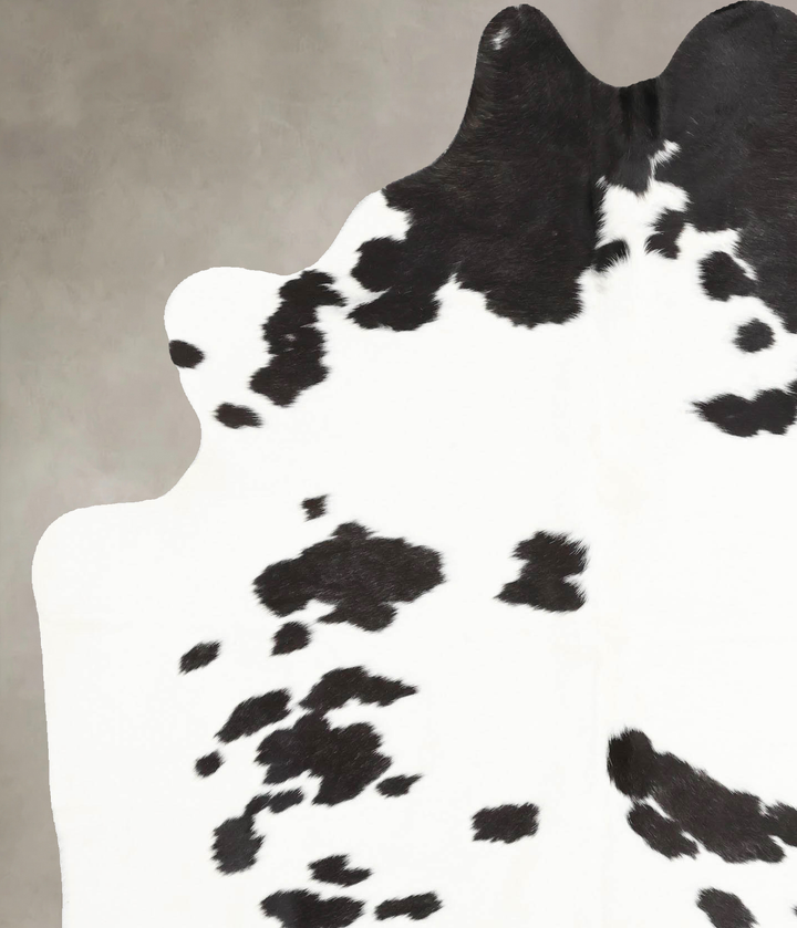 Black and White X-Large Brazilian Cowhide Rug 7'6"H x 5'7"W #B12692 by Hudson Hides