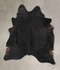 Solid Black X-Large Brazilian Cowhide Rug 7'6