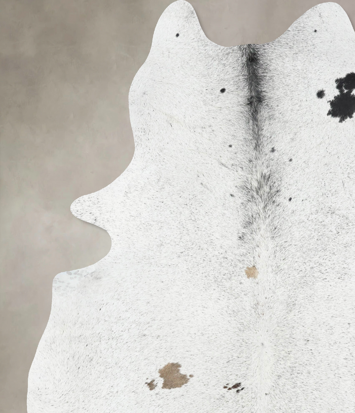 Salt and Pepper Black XX-Large Brazilian Cowhide Rug 8'10"H x 6'8"W #B12704 by Hudson Hides