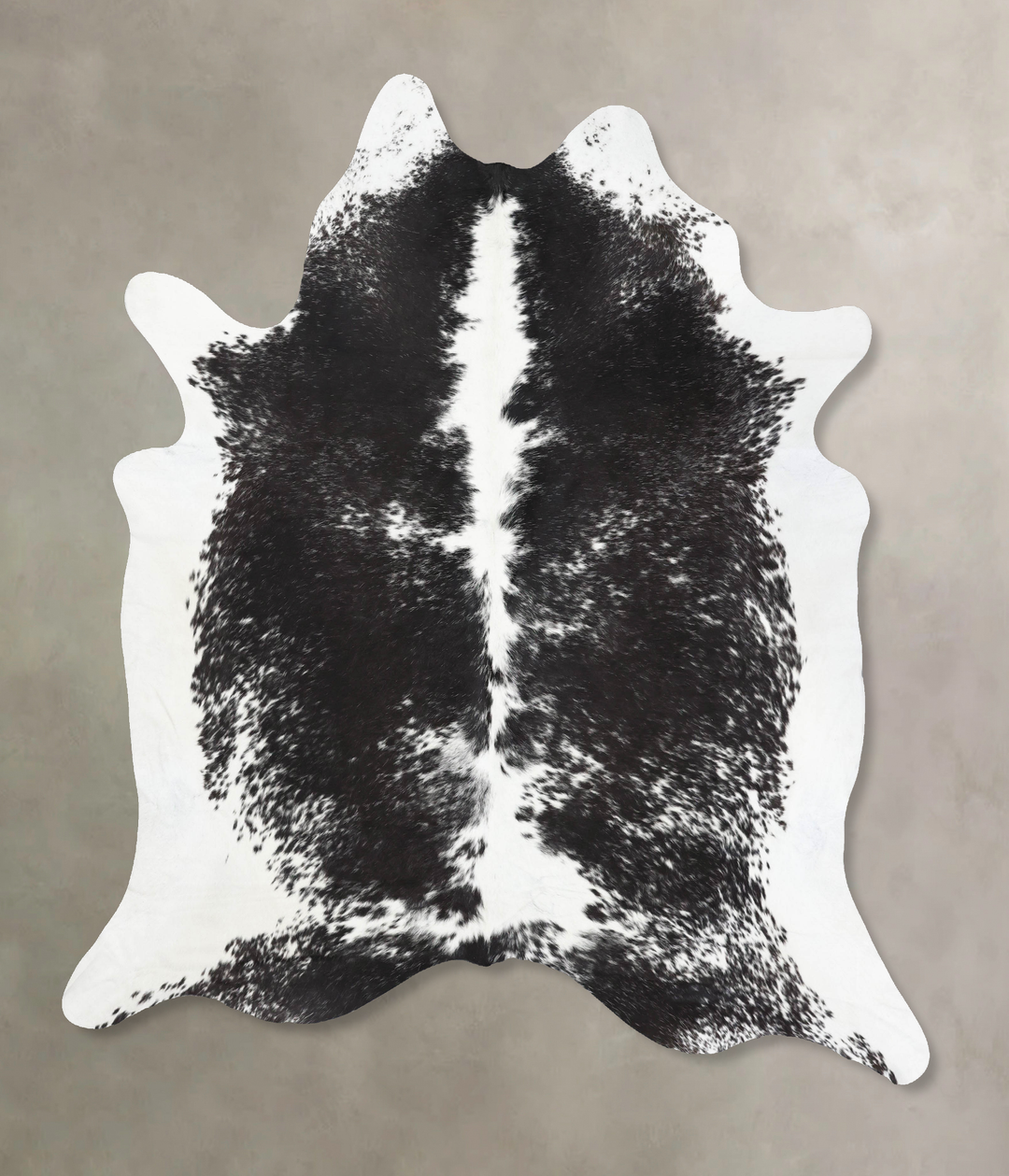 Black and White XX-Large Brazilian Cowhide Rug 8'2"H x 7'2"W #B12705 b