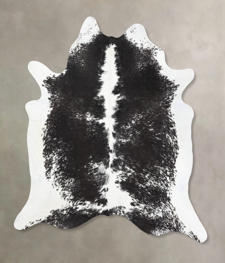 Black and White XX-Large Brazilian Cowhide Rug 8'2"H x 7'2"W #B12705 by Hudson Hides