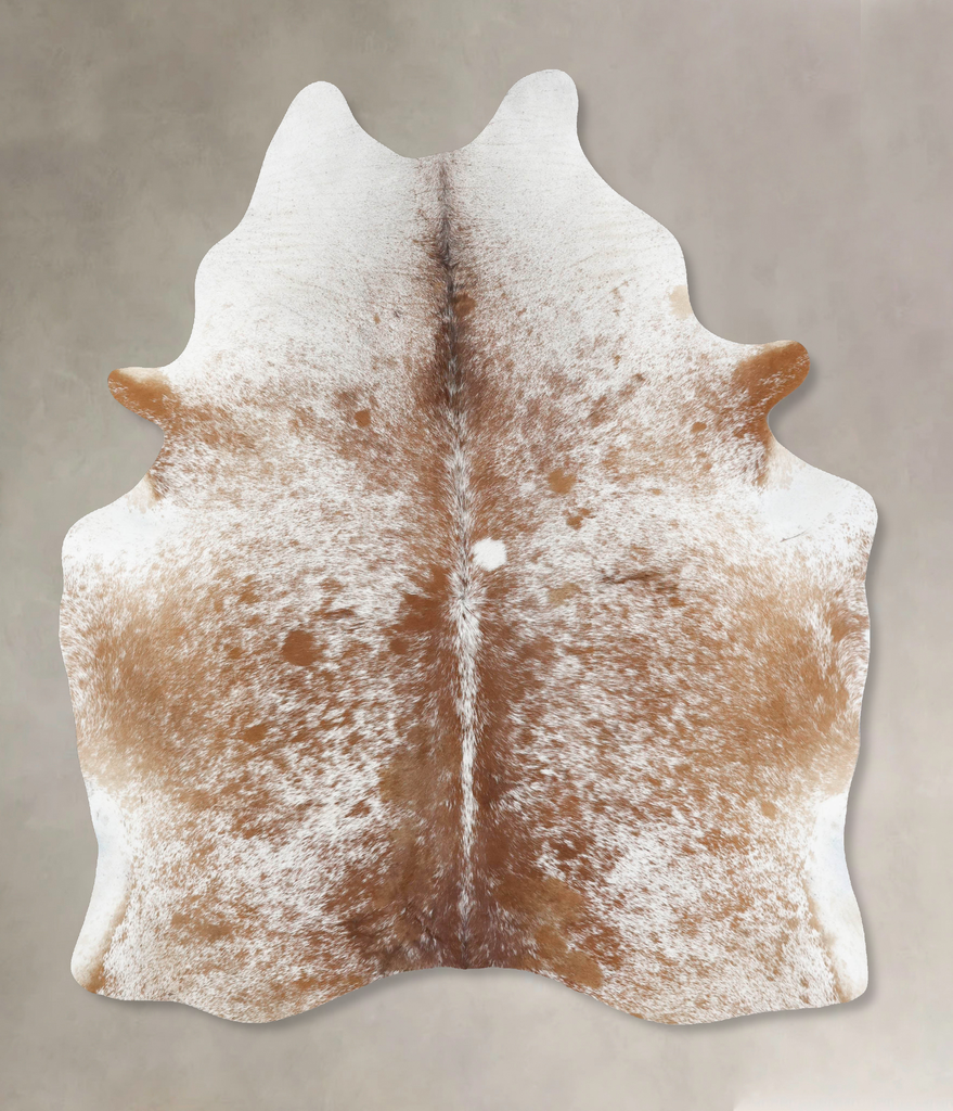 Salt and Pepper Brown X-Large Brazilian Cowhide Rug 7'11"H x 5'11"W #B12712 by Hudson Hides