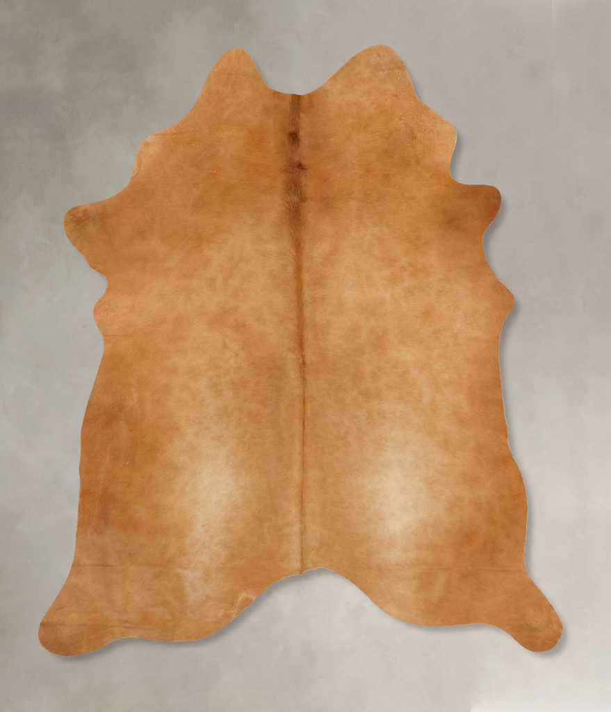 Solid Brown X-Large Brazilian Cowhide Rug 7'7"H x 5'8"W #B12718 by Hudson Hides