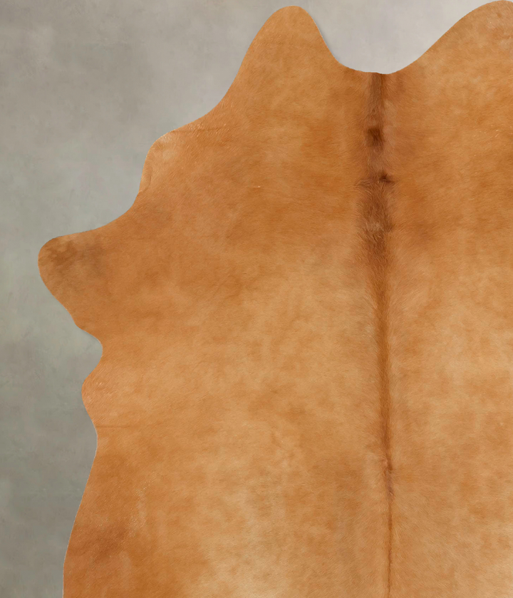 Solid Brown X-Large Brazilian Cowhide Rug 7'7"H x 5'8"W #B12718 by Hudson Hides